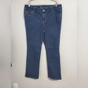 Lane Bryant Straight Fit Slim Boot Genius Fit Blue Jeans Women's Size 20
